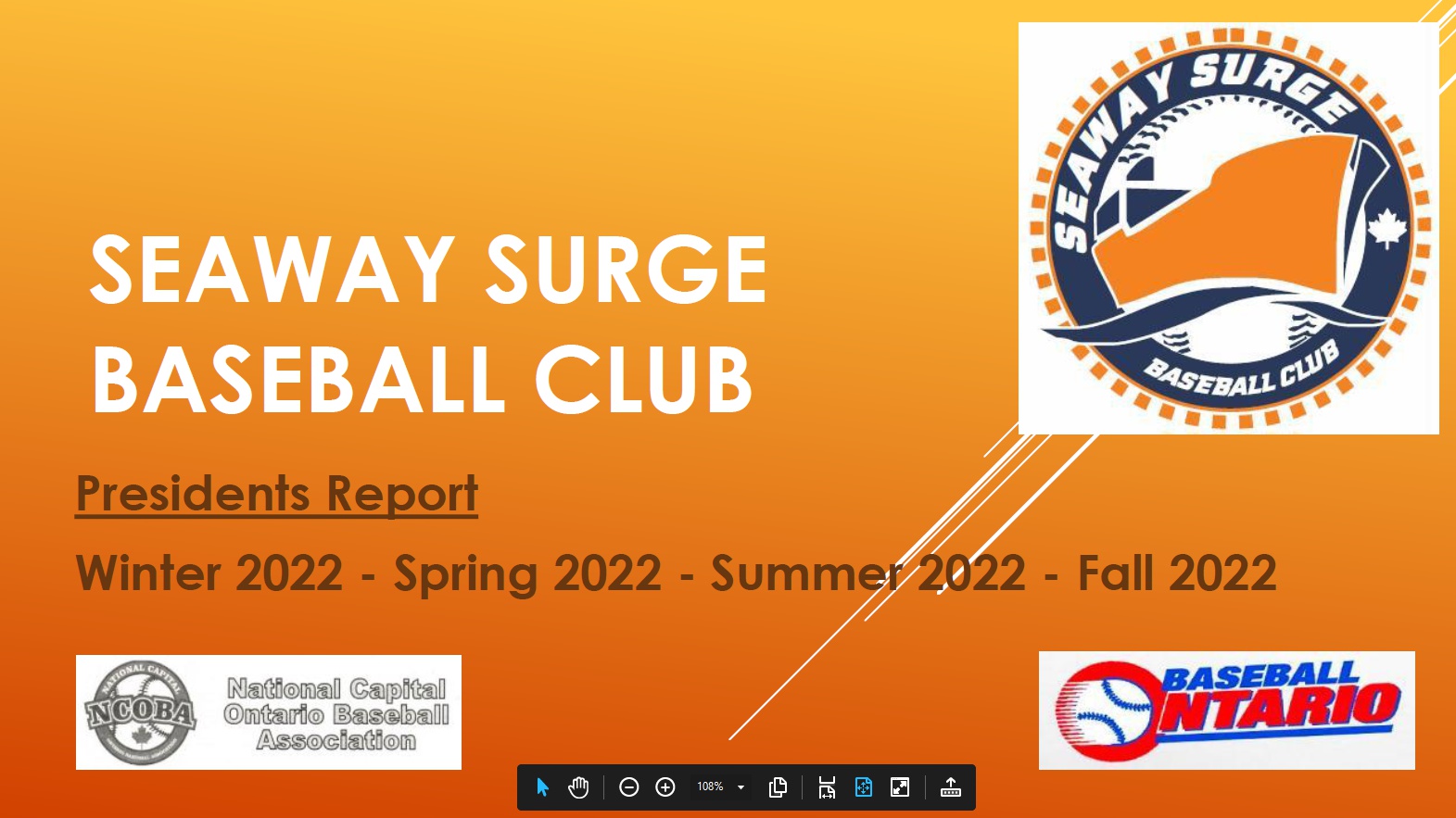 President s Report 2022 Seaway Surge Baseball Club president-s-report-2022-seaway-surge-baseball-club